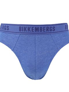 Набор брифов с уплотненным гульфиком (2шт) синего цвета Bikkembergs 52208